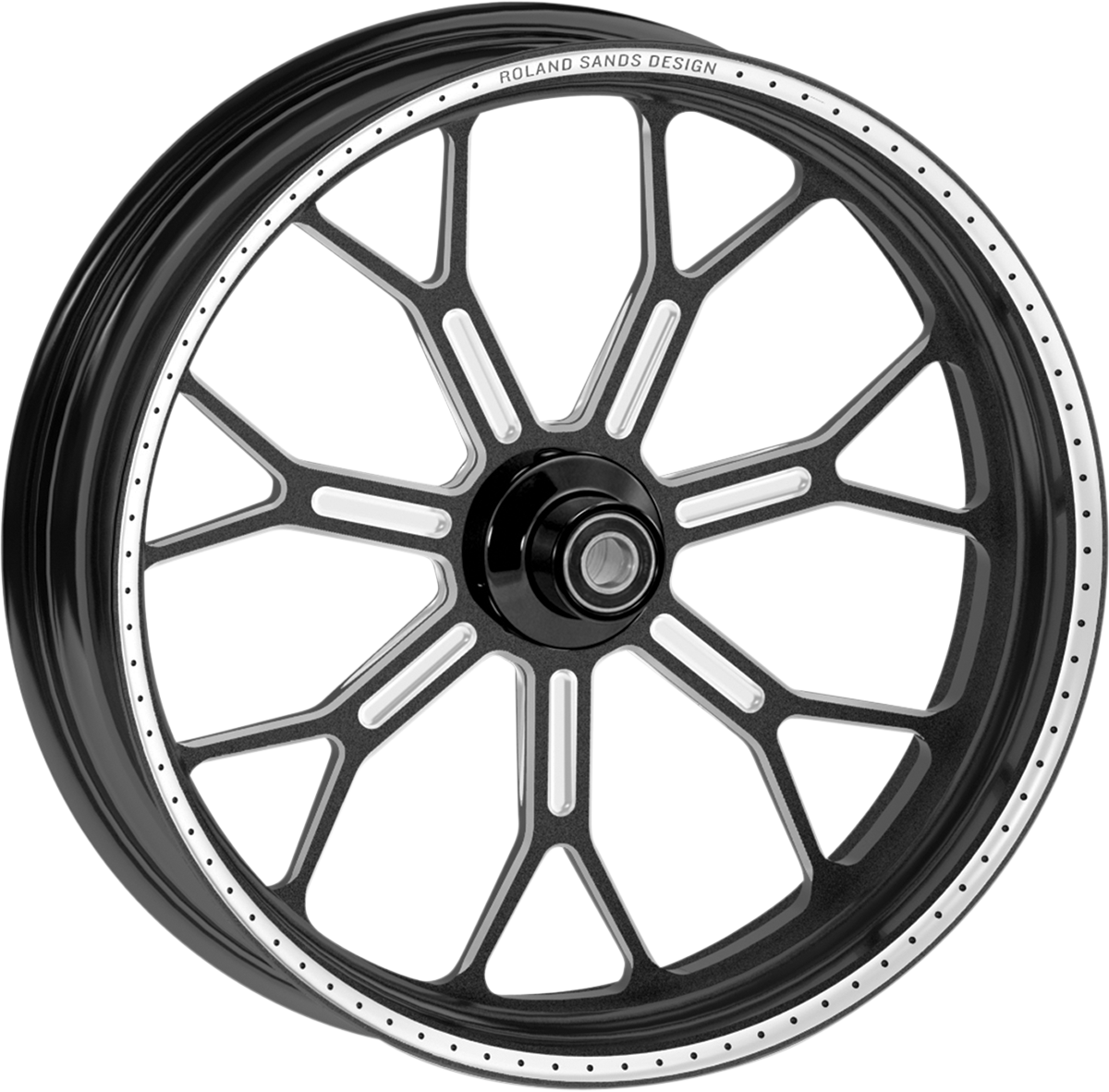 Wheel - Delmar - Front - Dual Disc/with ABS - Black/Contrast Cut Ops™ - 21x3.5 - '08+ FLD