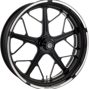 Wheel - Hutch - Front - Dual Disc/with ABS - Black/Contrast Cut™ - 21x3.5 - '08+ FL
