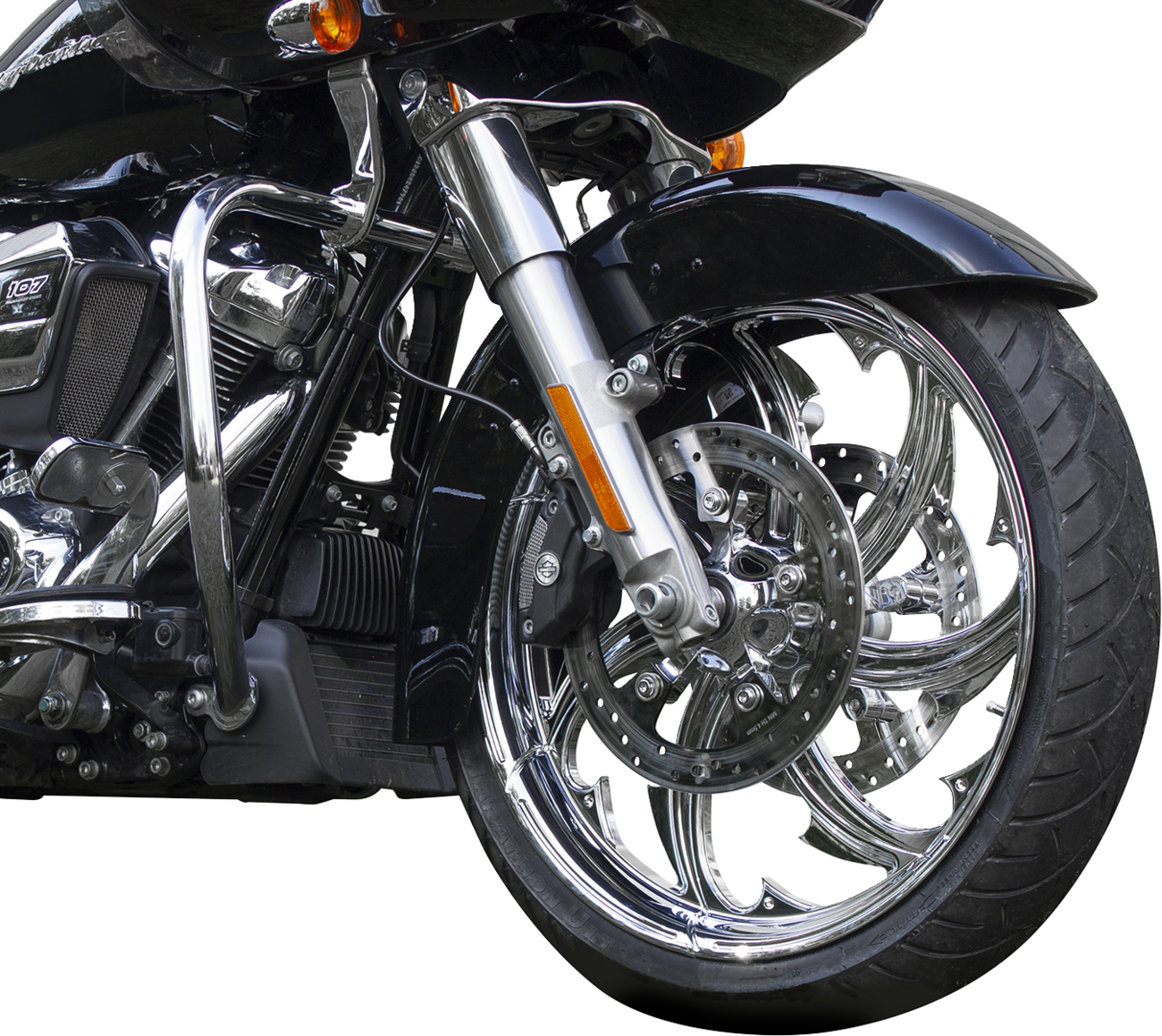 Wheel - Fury - Front - Dual Disc/without ABS - Chrome - 21x3.25 - FL