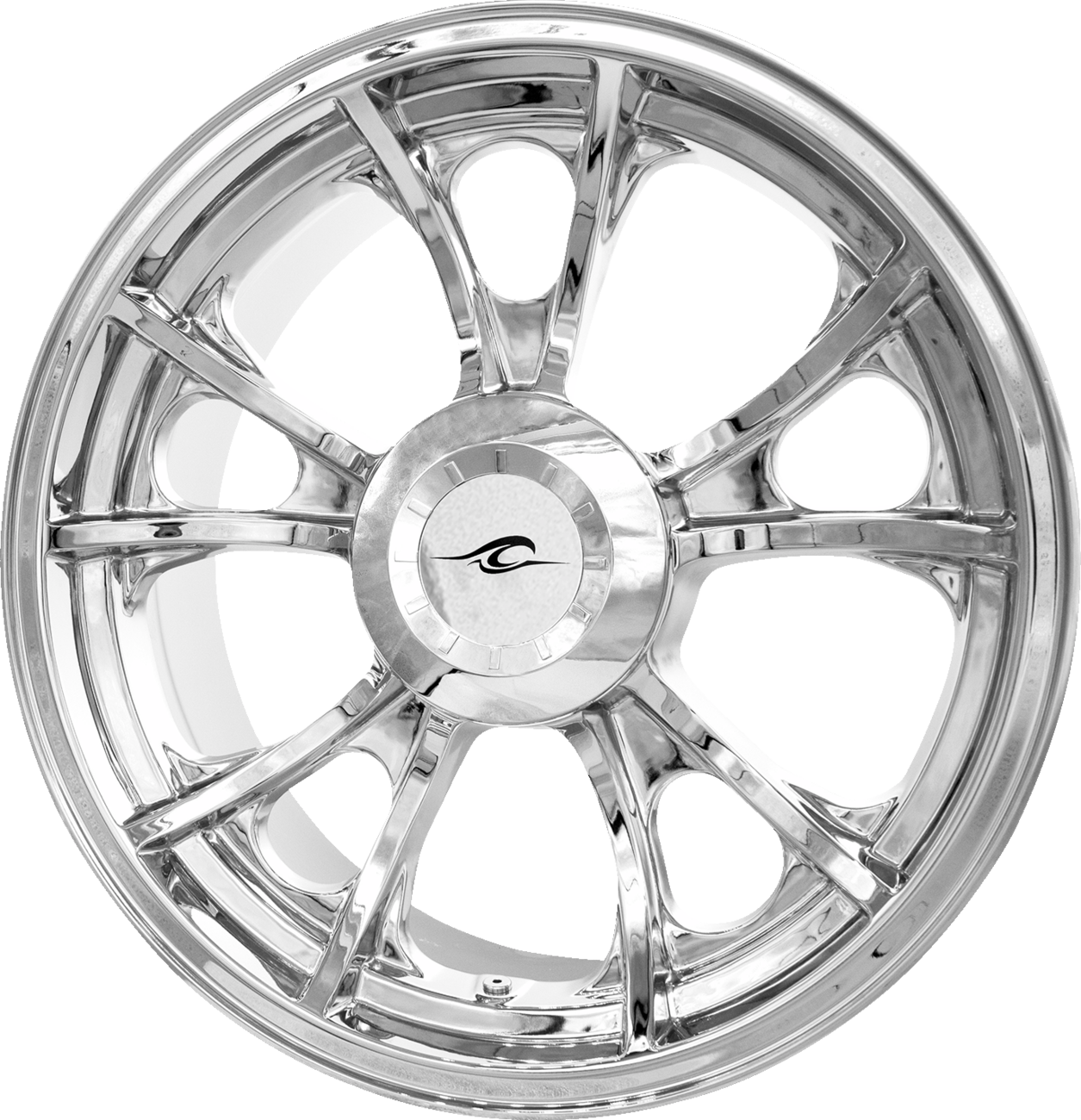 Wheel - Largo 3D - Rear - Single Disc/with or without ABS - Chrome - 18x7