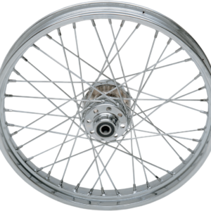 Wheel - Laced - 40 Spoke - Front - Chrome - 21x2.15