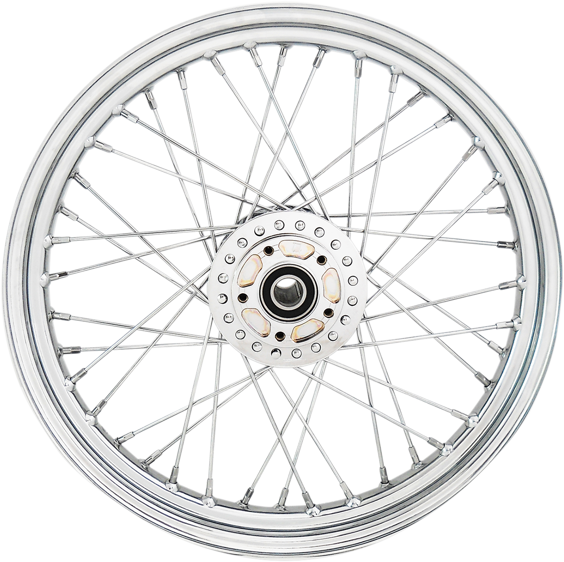 Wheel - Laced - 40 Spoke - Front - Chrome - 19x2.5 - ' 08-'10 XL