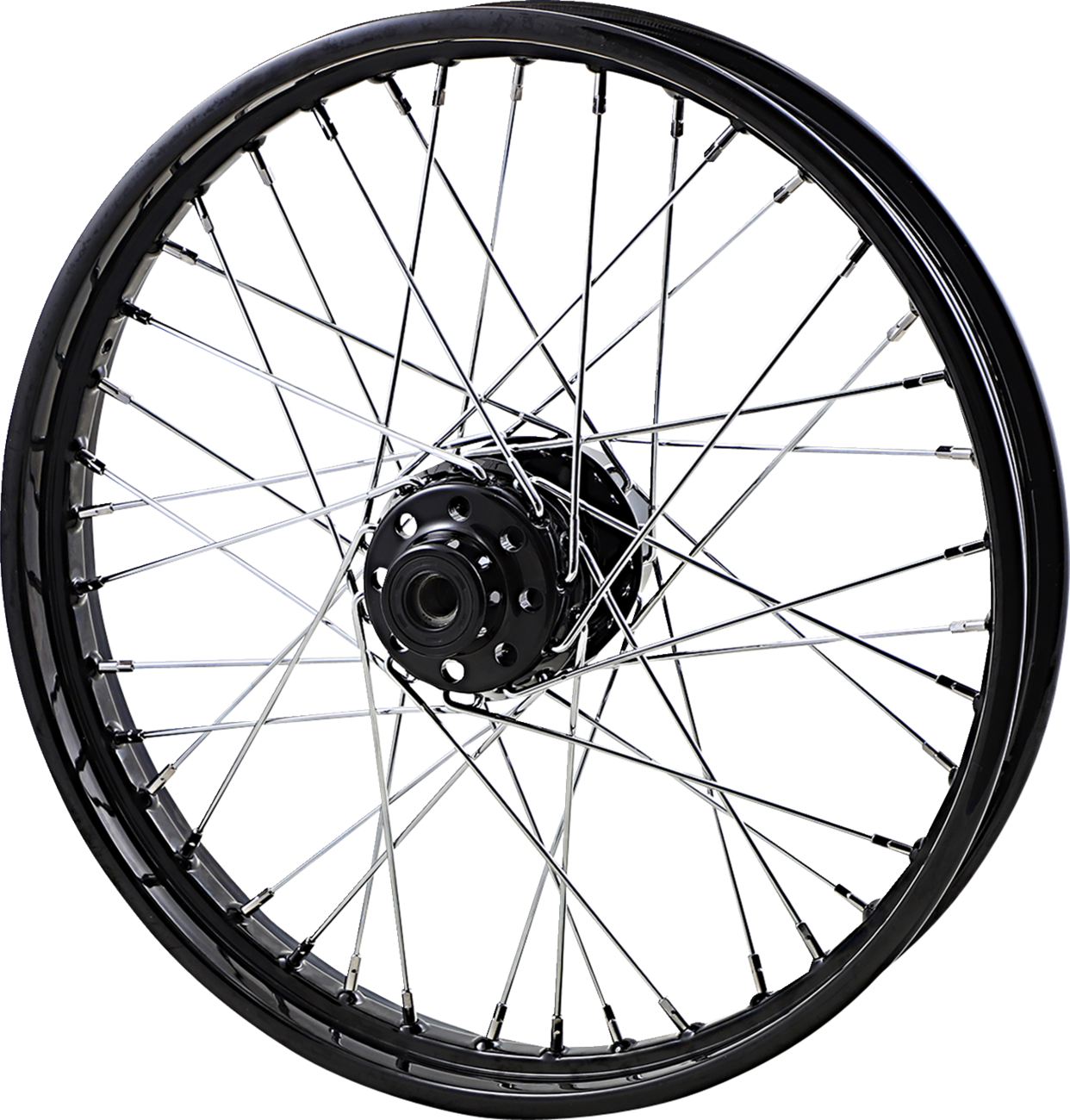Wheel - Laced - 40 Spoke - Front - Black - 19x2.5 - '08-'17 FXD