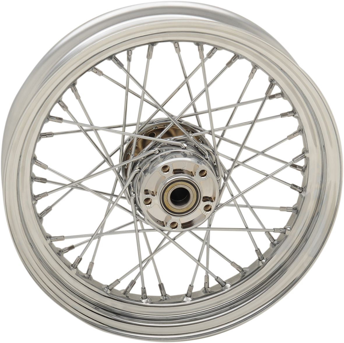 Wheel - Laced - 40 Spoke - Rear - Chrome - 16x3 - '08+ XL