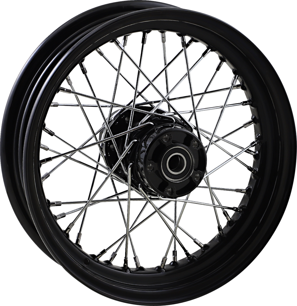Wheel - Laced - 40 Spoke - Rear - Black - 16x3 - '08+ XL