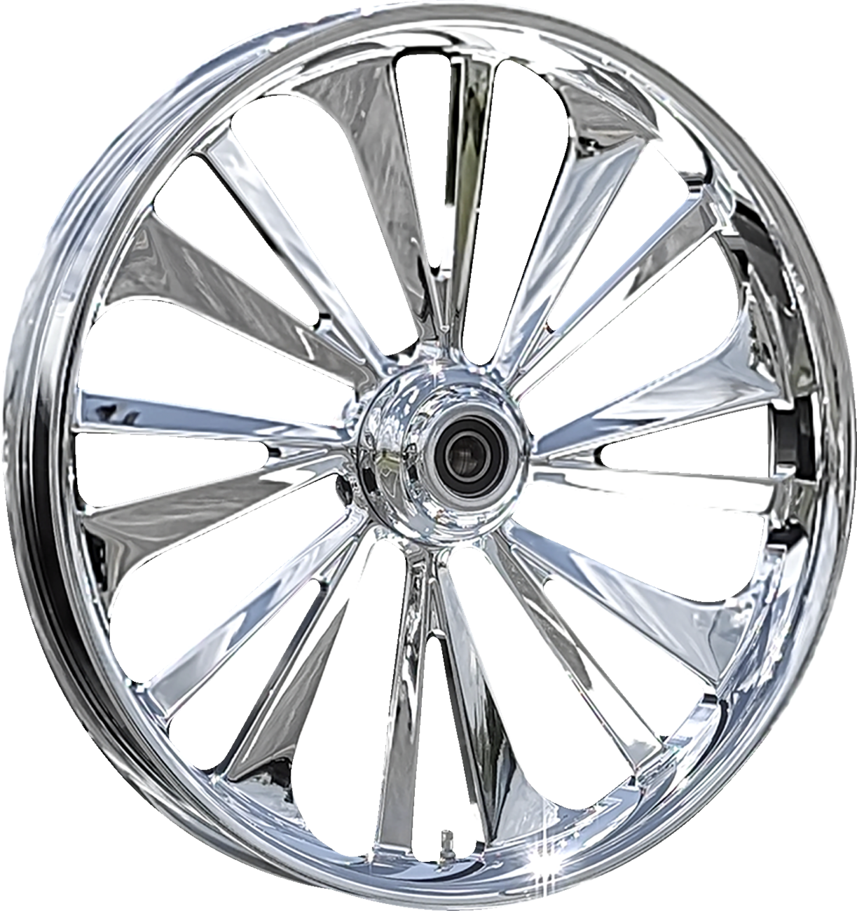 Wheel - Dillinger - Front - Dual Disc/with ABS - Chrome - 21x3.5 - FLH