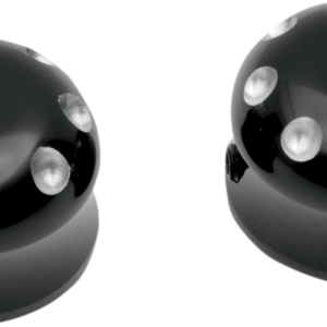 Axle Cap - Front - Dimpled - Black