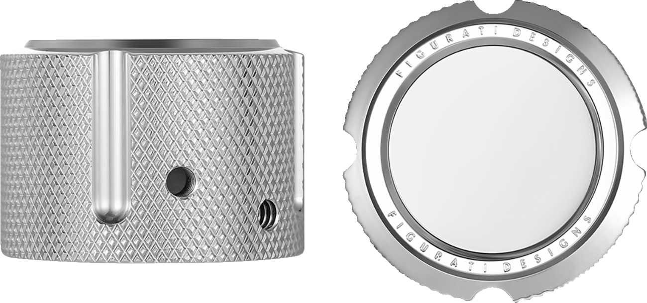 Axle Nut Cover - Front - Stainless Steel - Smooth - Silver - Image 2