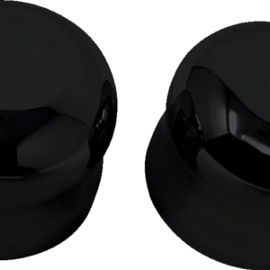 Axle Cap - Front - Smooth - Black