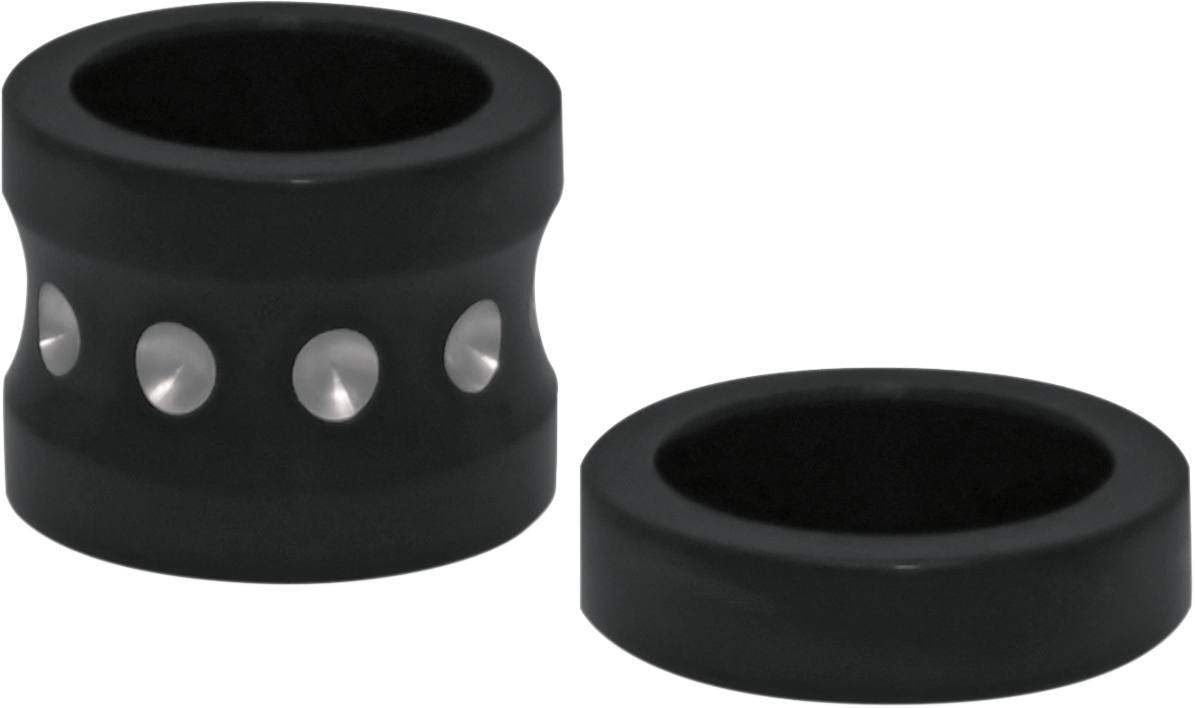 Axle Spacer - Dimpled - Black - ABS