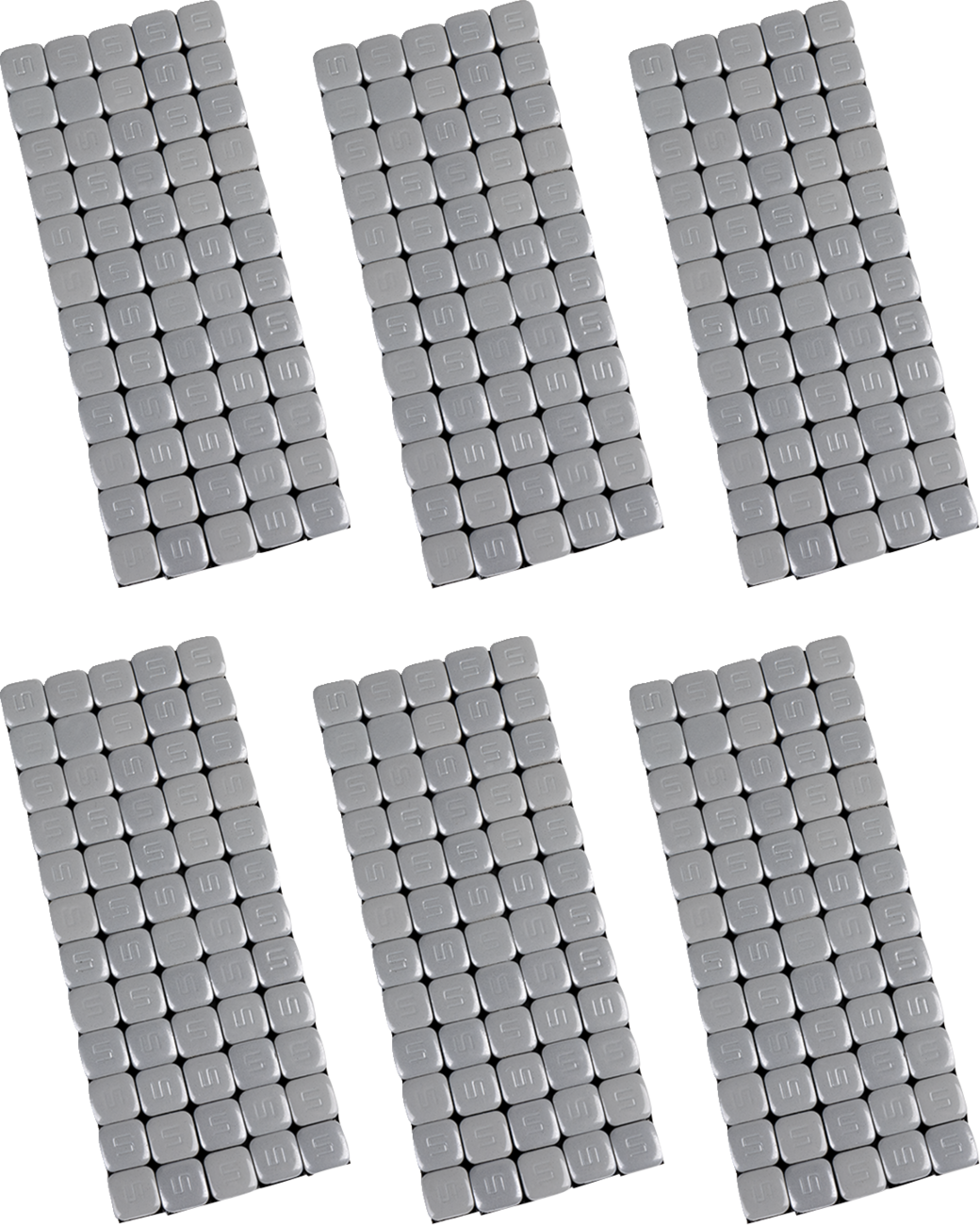 Wheel Weights - Square - Adhesive Stick-On - Silver - 360 Pack - Image 2