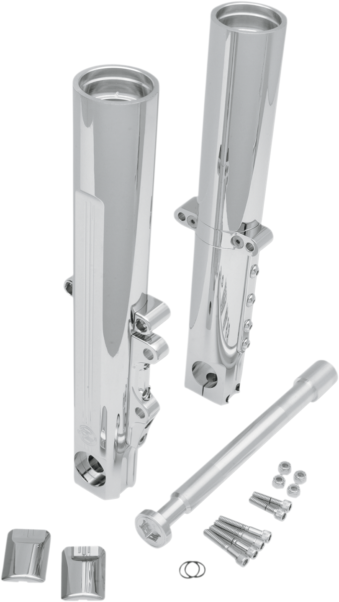 Fork Leg Kit - Chrome - Lower - Single Disc - '14-'20 FL