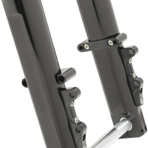 Fork Leg Kit - Black - Lower - Dual Disc - '14-'20 FL