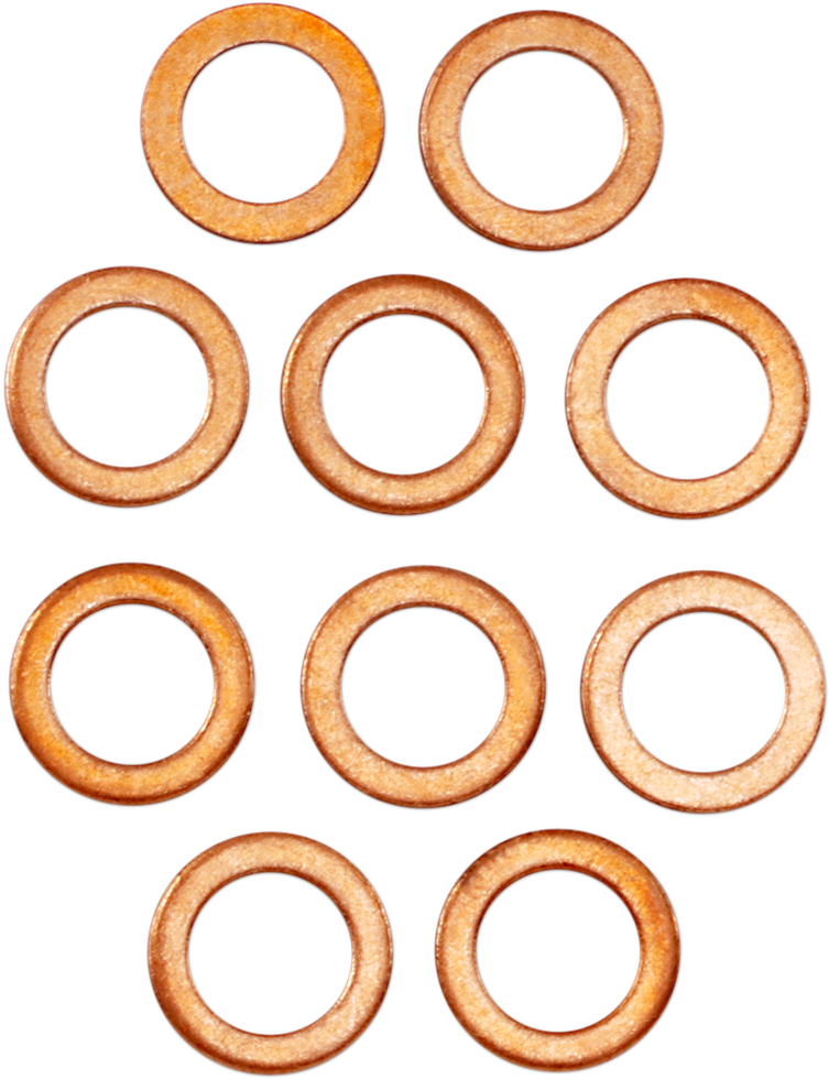 Lower Fork Leg Copper Washers - 10-Pack - Image 2