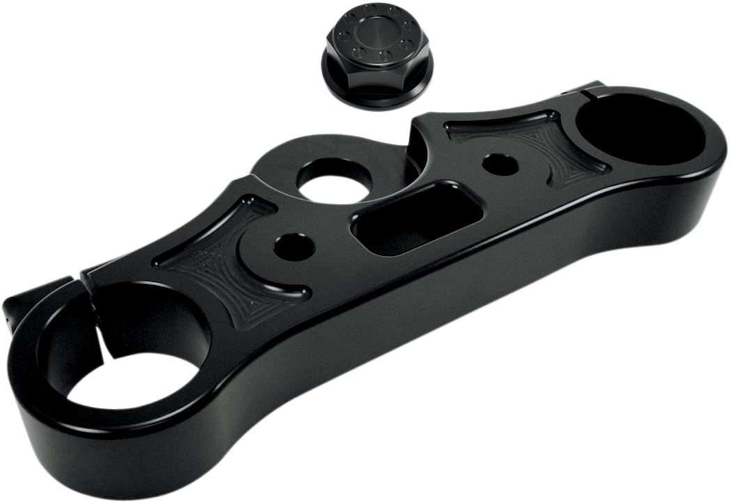 Upper Triple Tree - Black Anodized - '08-'16 FXD