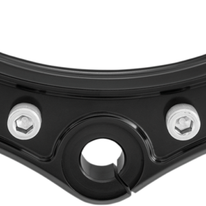 Top Triple Clamp - Gloss Black - With Riser Holes