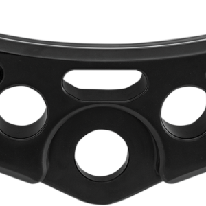 Top Triple Clamp - Gloss Black - With Riser Holes