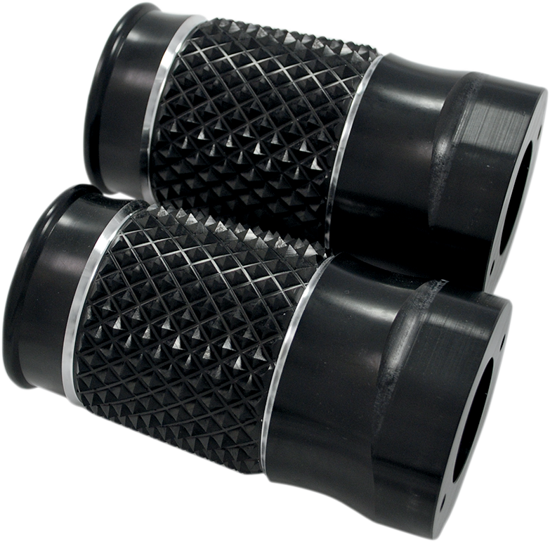 Fork Slider Covers - Black Anodized - Cross-Cut - Image 3