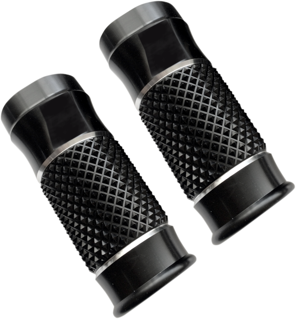 Fork Slider Covers - Extended +2" - Black Anodized - Cross-Cut