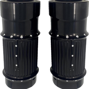 Fork Leg Bells - Black - Fat - Dimpled