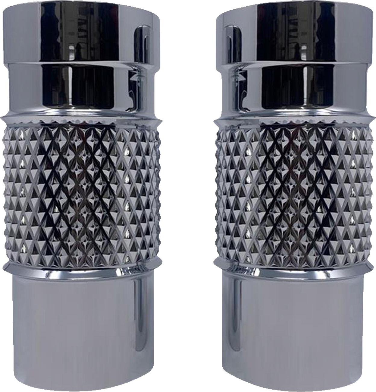 Fork Leg Bells - Chrome - Diamondback