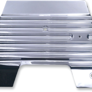 Firewall Plate - Finned - Chrome