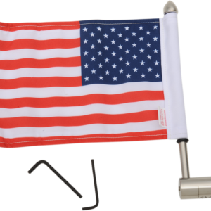 Luggage Rack Flag Mount - 1/2" Round - With 6" X 9" Flag