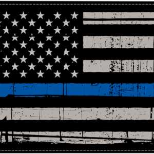 Grunge U.S.A. Flag - Blue - 6" x 9"