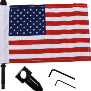 Saddlebag - Fixed Upright Flag Mount - 7/8" Bar - 6" X 9" Flag