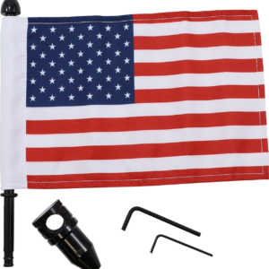 Luggage Rack Flag Mount - 5/8" Round - With 6" X 9" Flag