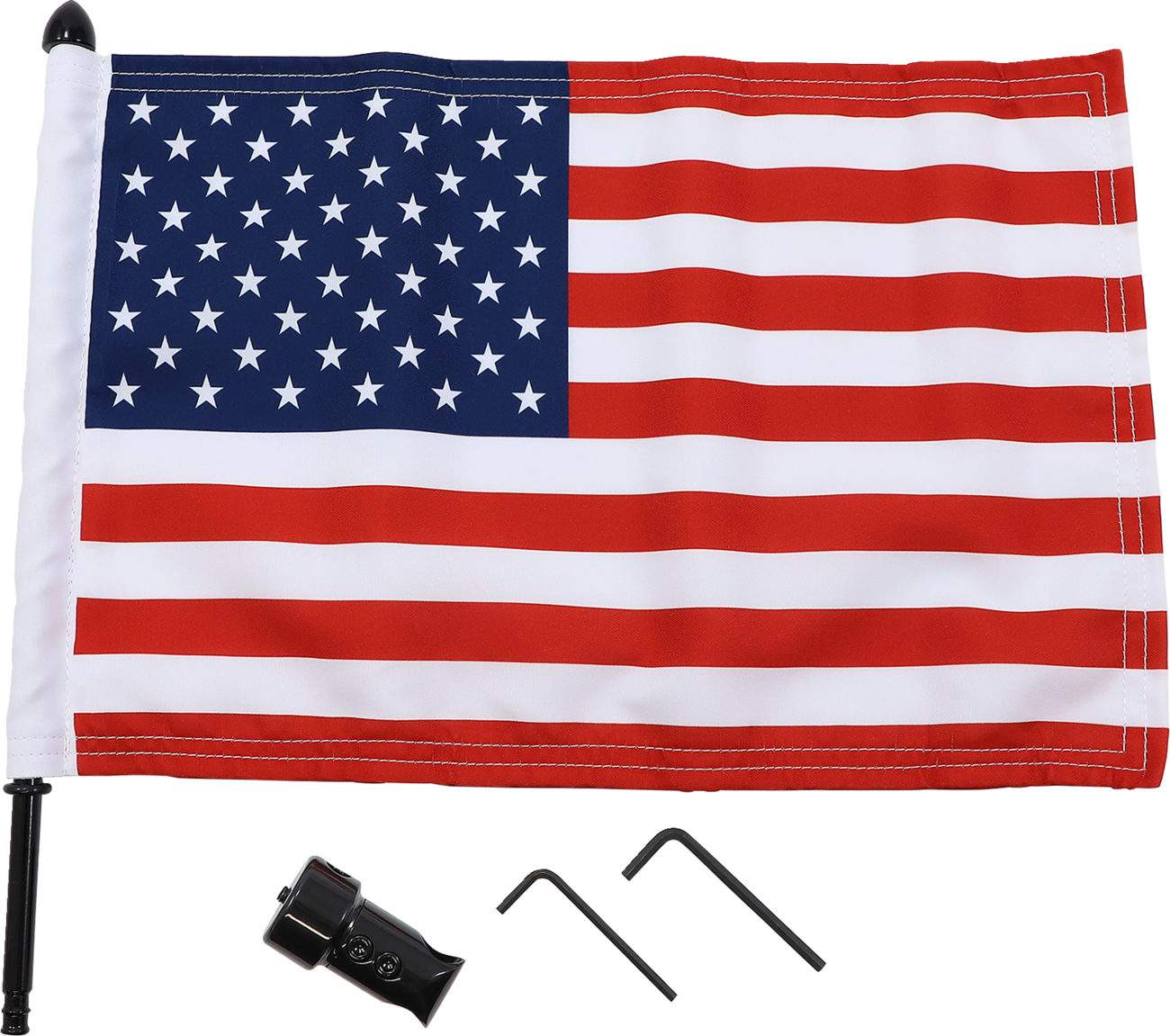Luggage Rack Flag Mount - 5/8" Round - With 10" X 15" Flag