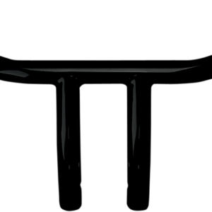 Handlebar - Drag - 6" Rise - Black