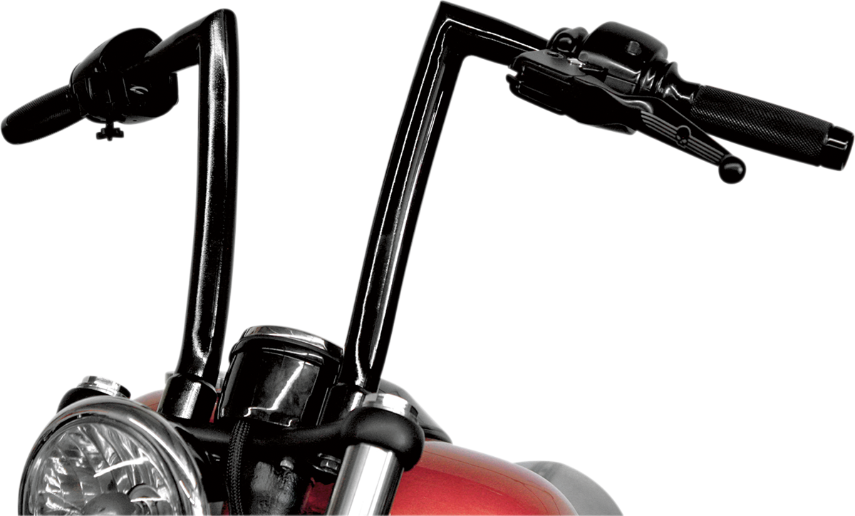 Handlebar - Strip - FXS - 1-1/4" - 12" Rise - OEM Top Tree - Black