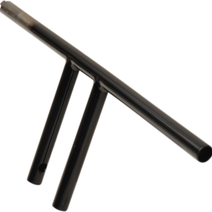 Handlebar - T-Bar - Dimpled - 8" - Black
