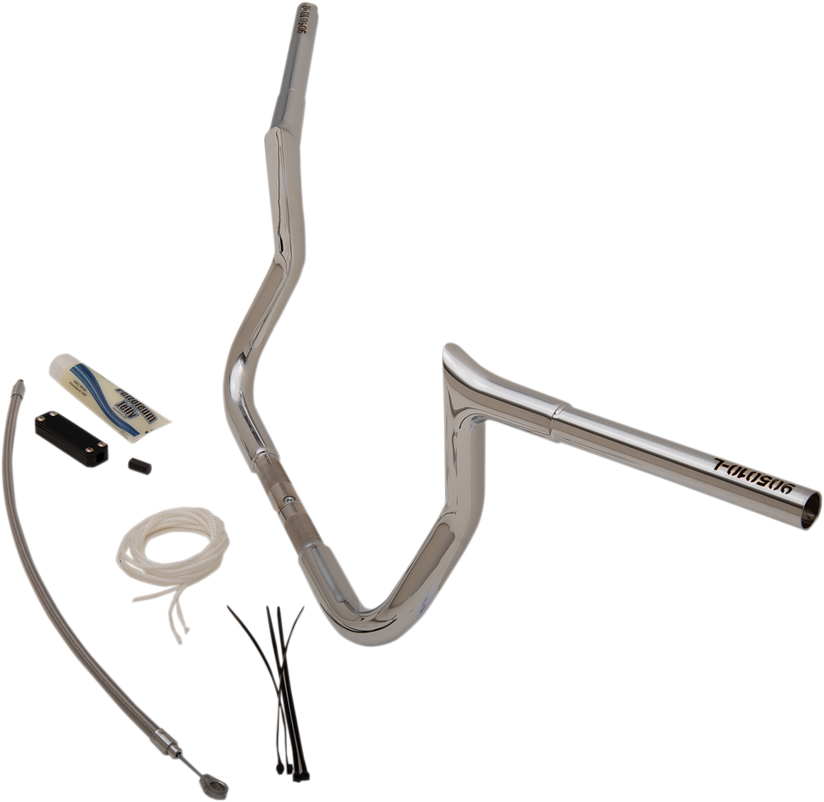 Handlebar Kit - Pointed Top - 10" - Chrome - Image 8
