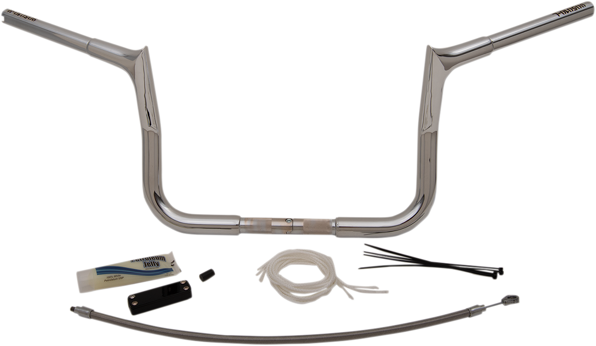 Handlebar Kit - Pointed Top - 10" - Chrome - Image 7