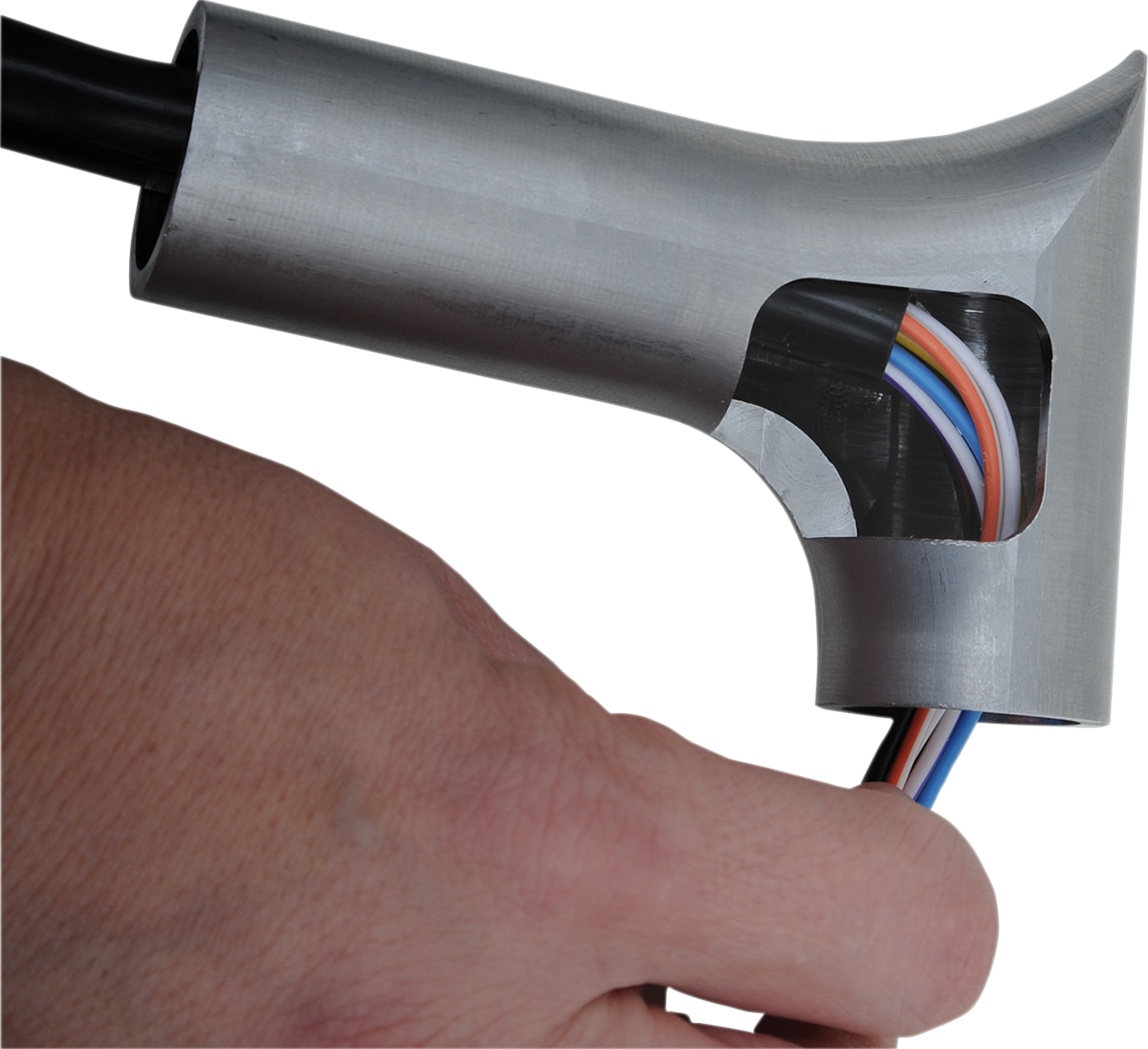 Handlebar Kit - Pointed Top - 10" - Chrome - Image 15