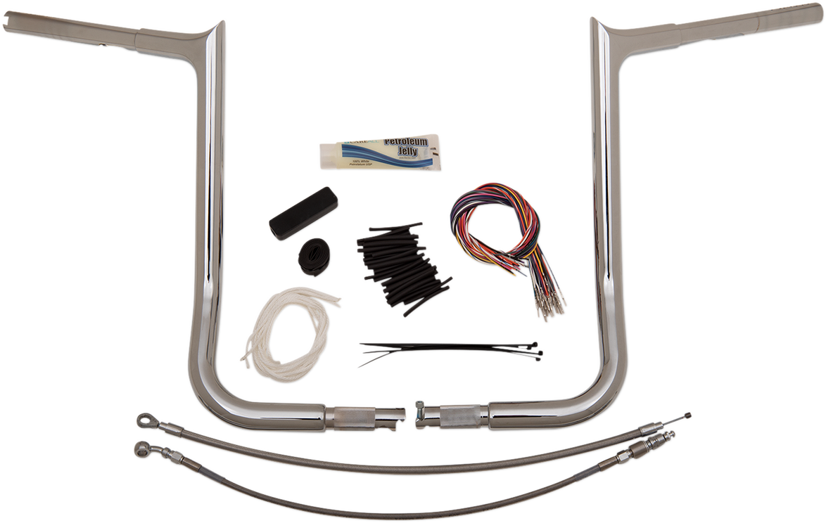 Handlebar Kit - Pointed Top - 16" - Chrome - Image 13