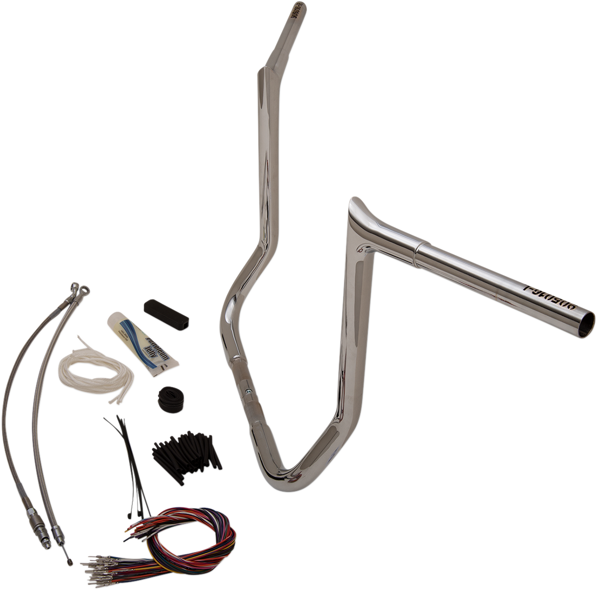 Handlebar Kit - Pointed Top - 16" - Chrome - Image 4