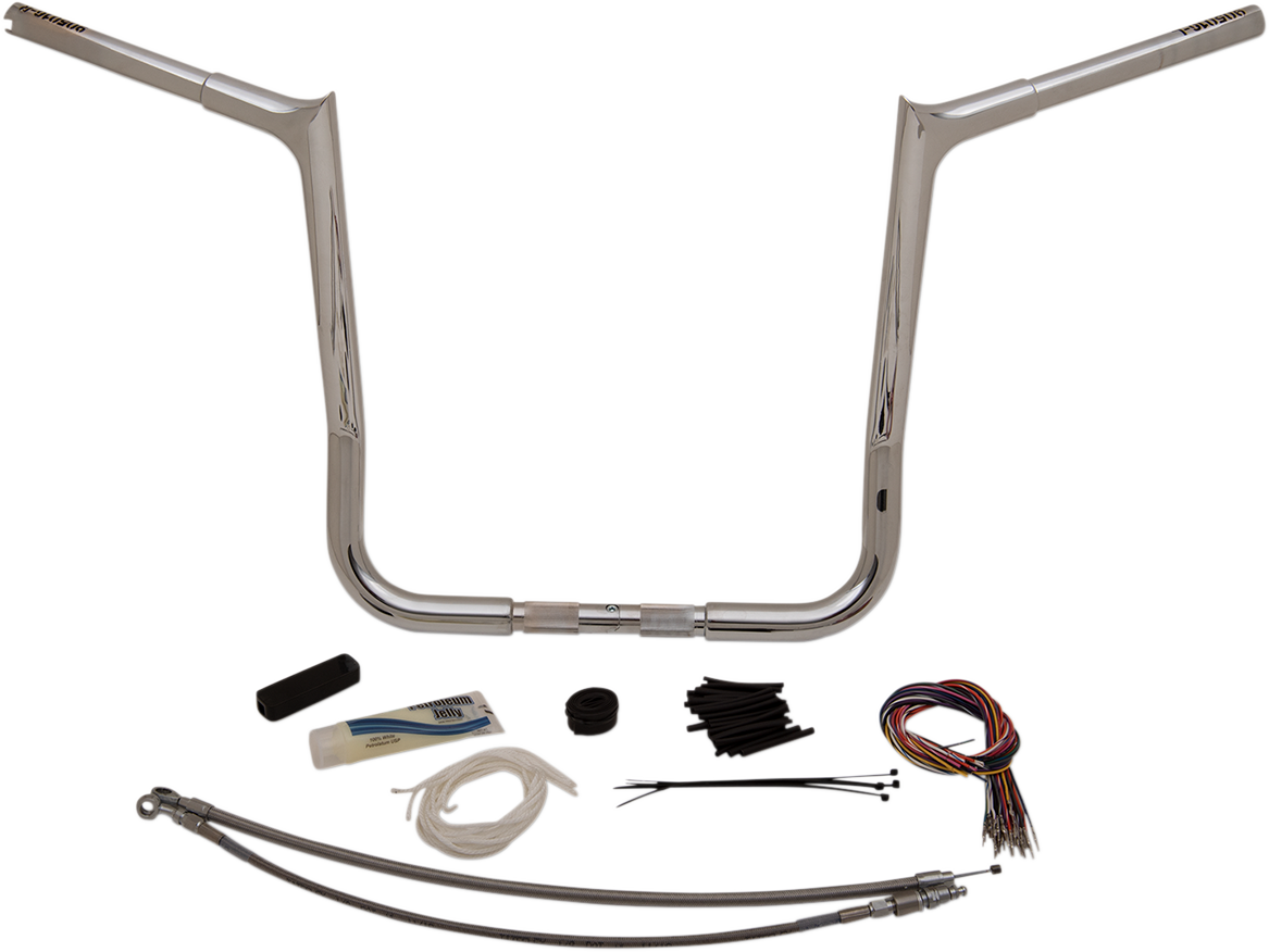 Handlebar Kit - Pointed Top - 16" - Chrome - Image 6