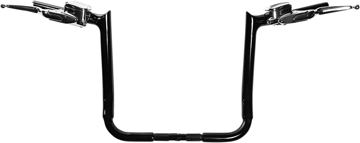 1-1/2" EZ Install Pointed Top Handlebar - 14" - Black