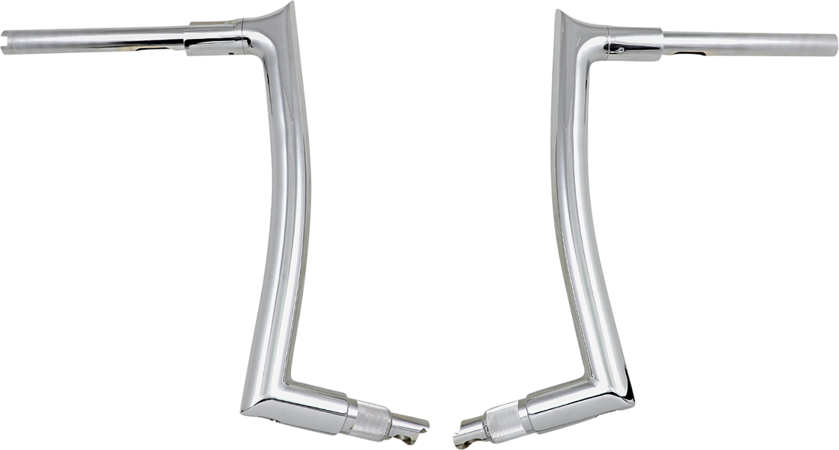 1-1/2" EZ Install Pointed Top Handlebar - 14" - Chrome
