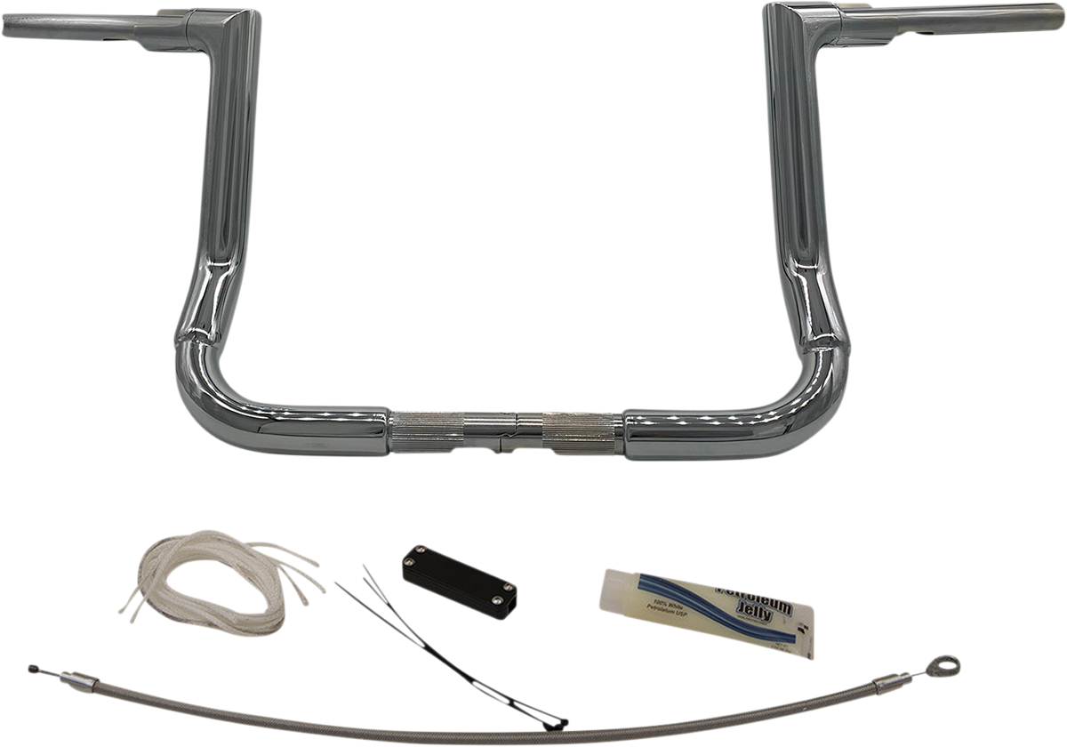 Handlebar Kit - Flat Top - 12" - Chrome