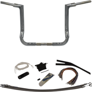 Handlebar Kit - Flat Top - 14" - Chrome