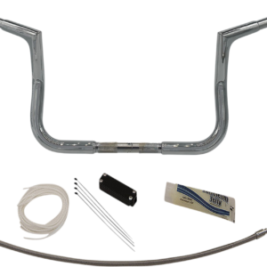 Handlebar Kit - Flat Top - 10" - Chrome