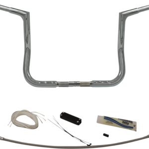 Handlebar Kit - Flat Top - 12" - Chrome