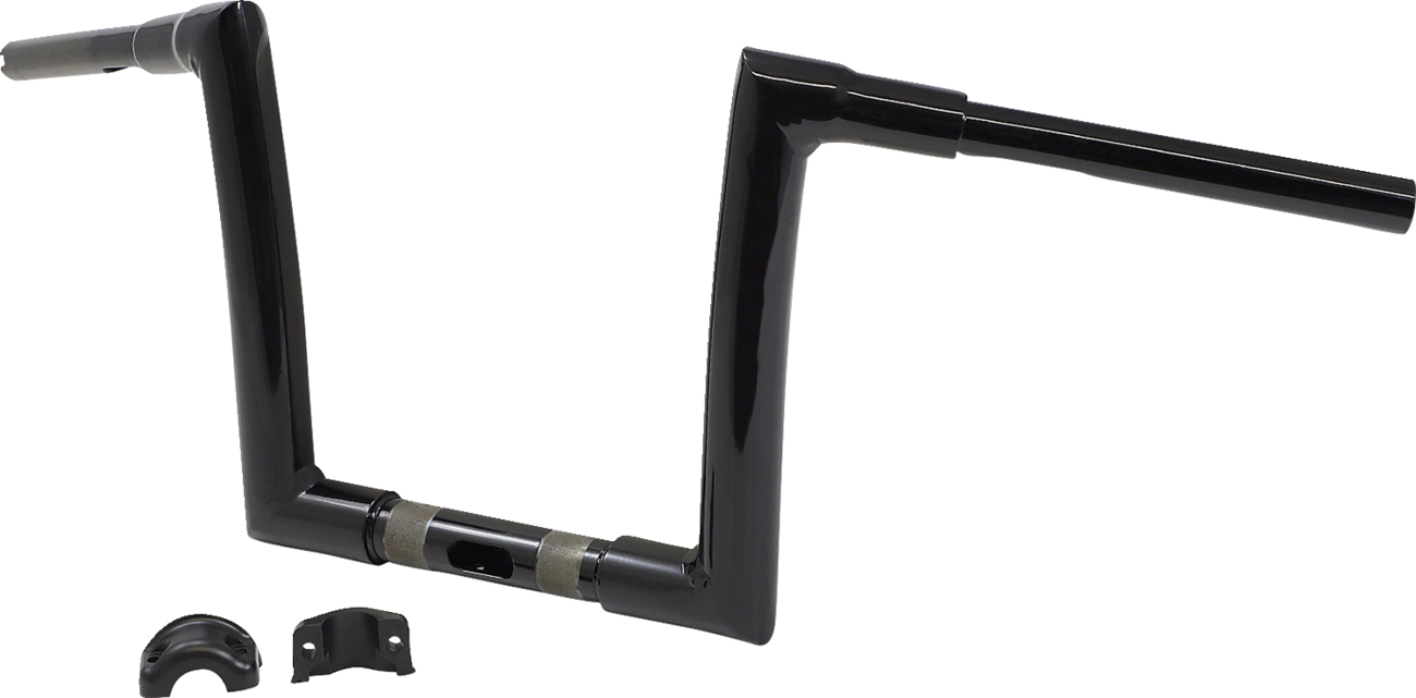 Handlebar - 1-1/2" Strip - 10" - Gloss Black - Road Glide