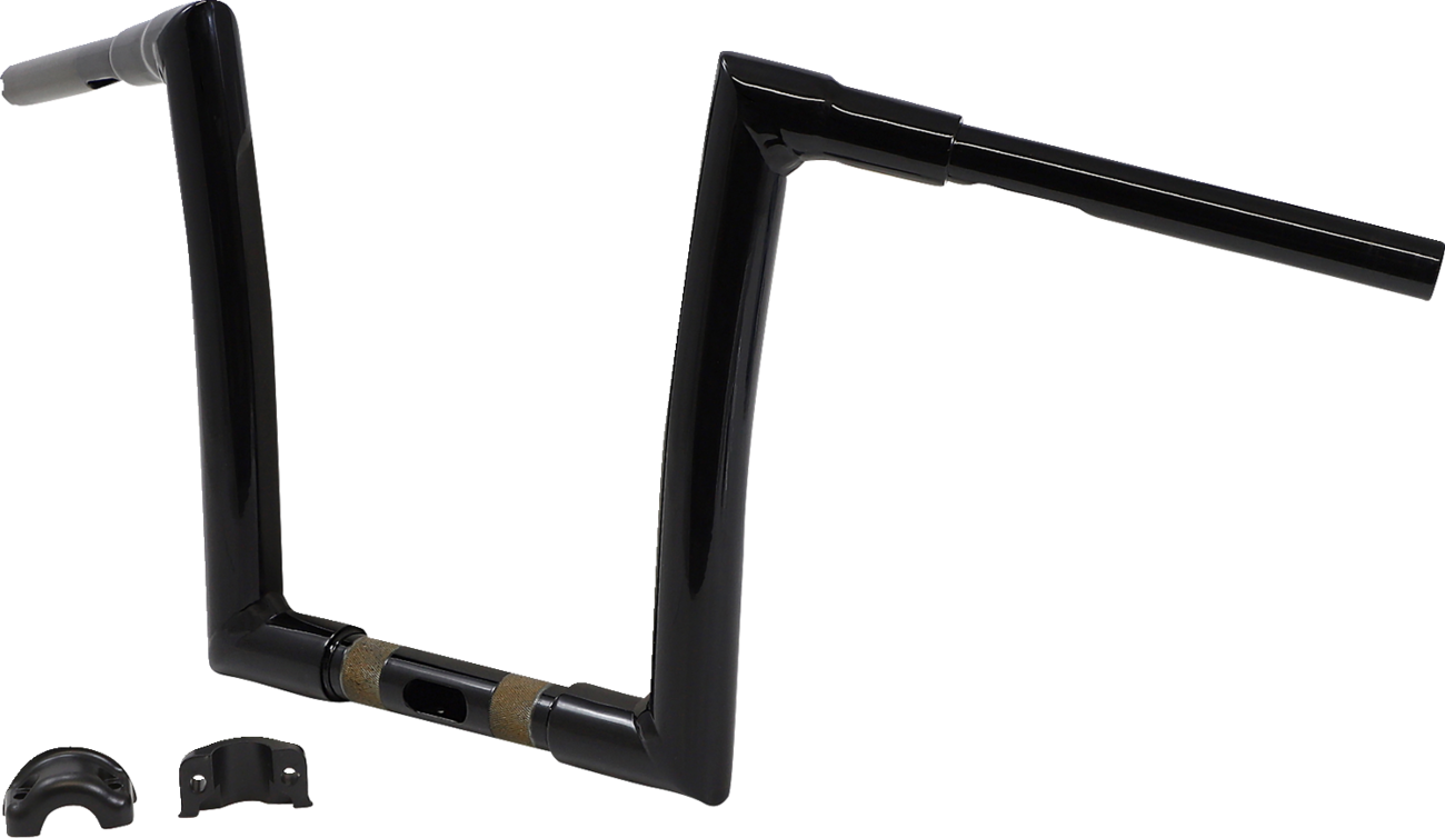 Handlebar - 1-1/2" Strip - 12" - Gloss Black - Road Glide - Image 2