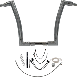 Handlebar Kit - Flat Top - 14" - Chrome