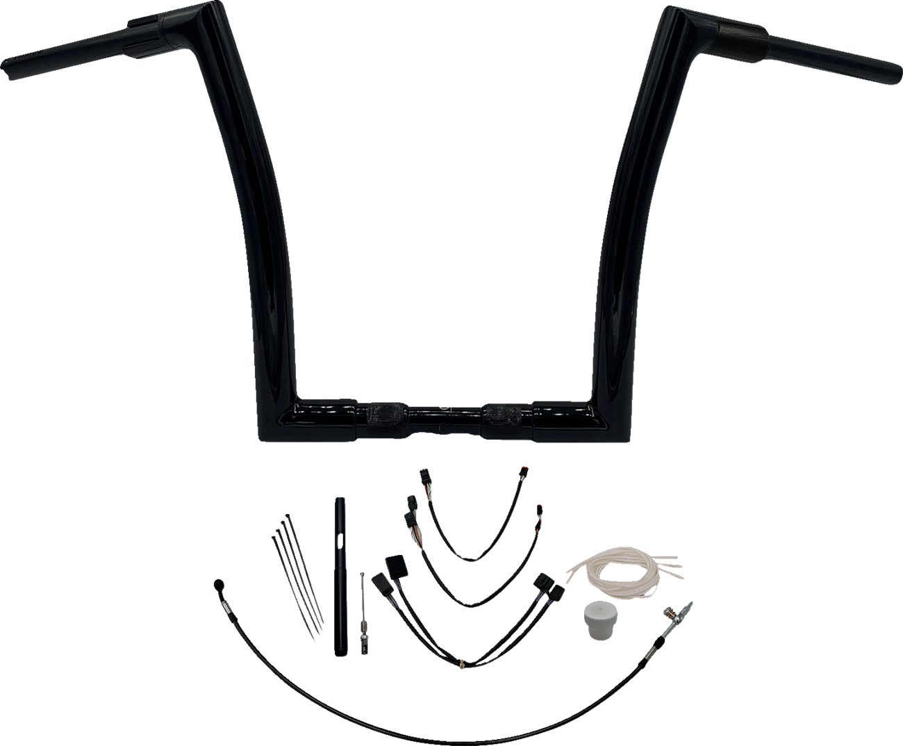 Handlebar Kit - Flat Top - 14" - Black